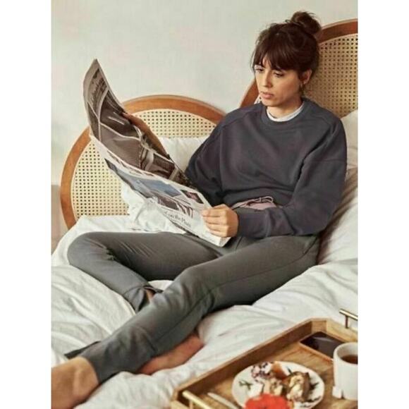 Athleta Potrero Sweatshirt Shale XXS Gray Relaxed Fit Crewneck ~ NEW!! - Picture 6 of 14